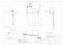 TOTO TCF5023#NW1 取扱説明書 商品図面 施工説明書 ホテル向け ウォシュレットHX2 商品図面1