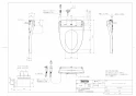 TOTO TCF5831P#NW1 取扱説明書 商品図面 施工説明書 分解図 ウォシュレット アプリコットP AP2 商品図面1