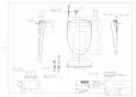 TOTO TCF5831#NW1 商品図面 分解図 ウォシュレット アプリコットP AP2 商品図面1