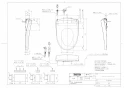 TOTO TCF5851AD#NW1 取扱説明書 商品図面 施工説明書 分解図 ウォシュレット アプリコットP AP2AF 商品図面1