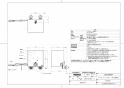 TOTO TLE02705J 取扱説明書 商品図面 施工説明書 分解図 自動水栓機能部（サーモ、AC100V、きれい除菌水） 商品図面1