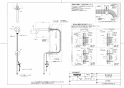 TOTO TLE26009J 商品図面 施工説明書 分解図 壁付自動水栓（スパウト部） 商品図面1