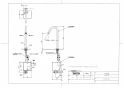 TOTO TLE26SL1W 取扱説明書 商品図面 施工説明書 分解図 アクアオート(自動水栓) コンテンポラリタイプ 台付自動水栓 Lサイズ 商品図面1