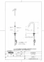 TOTO TLE26SM1A 取扱説明書 商品図面 施工説明書 分解図 アクアオート(自動水栓) コンテンポラリタイプ 台付自動水栓 Mサイズ 商品図面1