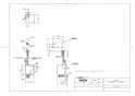 TOTO TLE28SD2W 取扱説明書 商品図面 施工説明書 分解図 ポップアップ式取り替え用アクアオート Aタイプ 台付自動水栓 発電タイプ 商品図面1