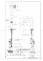 TOTO TLE32002J 商品図面 分解図 台付自動水栓（スパウト部、手動） 商品図面1