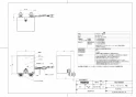 TOTO TLE33SD4A 取扱説明書 商品図面 施工説明書 分解図 ポップアップ式取り替え用アクアオート グースネックタイプ 台付自動水栓 AC100Vタイプ 商品図面1