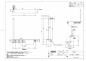 TOTO YHB63FBR#EL 取扱説明書 商品図面 施工説明書 分解図 木製手すり 商品図面1