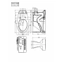 TOTO C720P 商品図面 腰掛式タンク密結形便器 商品図面1