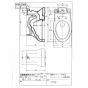 TOTO C790B 商品図面 腰掛式タンク密結形便器 商品図面1