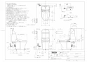 TOTO CES9335PX GG-800 ウォシュレット一体型便器 商品図面 施工説明書 GG-800 ウォシュレット一体型便器  商品図面2