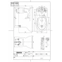 TOTO CS20 商品図面 施工説明書 分解図 腰掛式タンク密結形便器 商品図面1