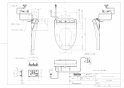 TOTO CS232B+SH233BAK+TCF4733AKS ピュアレストQR+アプリコットF3Aセット 取扱説明書 商品図面 施工説明書 分解図 ピュアレストQR+アプリコットF3Aセット 商品図面1