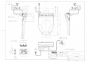 TOTO CS232B+SH233BAK+TCF4833AKS ピュアレストQR+アプリコットF3AWセット 取扱説明書 商品図面 施工説明書 分解図 ピュアレストQR+アプリコットF3AWセット 商品図面1