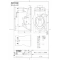 TOTO CS30B 商品図面 施工説明書 分解図 腰掛式タンク密結形床上排水防露便器 商品図面1