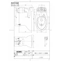 TOTO CS380B 商品図面 施工説明書 分解図 腰掛式タンク密結形床上排水防露便器 商品図面1