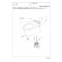 TOTO CS390B 商品図面 施工説明書 分解図 腰掛式タンク密結形床上排水防露便器 分解図1