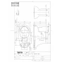 TOTO CS430 商品図面 分解図 腰掛式タンク密結形床上排水防露便器 商品図面1