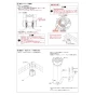 TOTO CS50B 商品図面 施工説明書 分解図 CS430シリーズ 施工説明書3