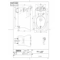 TOTO CS50B 商品図面 施工説明書 分解図 CS430シリーズ 商品図面1