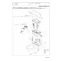 TOTO CS880BU 取扱説明書 商品図面 施工説明書 分解図 CS430シリーズ 分解図1