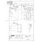 TOTO CS880BU 取扱説明書 商品図面 施工説明書 分解図 CS430シリーズ 商品図面1