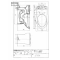 TOTO CZ725B 商品図面 CS430シリーズ 商品図面1