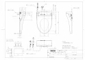 TOTO EWCS441S-48 取扱説明書 商品図面 施工説明書 分解図 ウォシュレット付補高便座　ウォシュレットS1(金属ベースプレート) 商品図面1