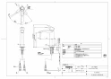 TOTO LS715#NW1+TLG09303J+TL4CUX2+T7PW3 取扱説明書 商品図面 施工説明書 分解図 ベッセル式洗面器・洗面ボウル LS715+TLG09303Jセット 商品図面1