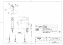 TOTO LS716#NW1+TLG04305JA+TL4CUX2+TLDP2207J 取扱説明書 商品図面 施工説明書 分解図 ベッセル式洗面器・洗面ボウル LS716+TLG04305JAセット 商品図面1