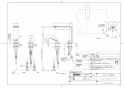 TOTO LS916#NW1+TLP02305JA+TLC4A1X2+T7W86 取扱説明書 商品図面 施工説明書 分解図 ベッセル式洗面器・洗面ボウル LS916+TLP02305JAセット 商品図面1