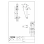 TOTO LSA704CAPND+M704LW 取扱説明書 商品図面 施工説明書 分解図 ベッセル式洗面器・シングル混合水栓・洗面カウンターセット 商品図面1