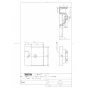 TOTO LSA721CAPND+M721SW 取扱説明書 商品図面 施工説明書 分解図 ベッセル式洗面器・シングル混合水栓・洗面カウンターセット 商品図面1