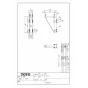 TOTO LSA721CAPND+M721SW 取扱説明書 商品図面 施工説明書 分解図 ベッセル式洗面器・シングル混合水栓・洗面カウンターセット 商品図面1