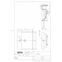 TOTO LSA722CAPND+M722LW 取扱説明書 商品図面 施工説明書 分解図 ベッセル式洗面器・シングル混合水栓・洗面カウンターセット 商品図面1