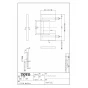 TOTO LSA722CAPND+M722LW 取扱説明書 商品図面 施工説明書 分解図 ベッセル式洗面器・シングル混合水栓・洗面カウンターセット 商品図面1