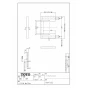 TOTO M722SW 取扱説明書 商品図面 施工説明書 洗面カウンター 商品図面1