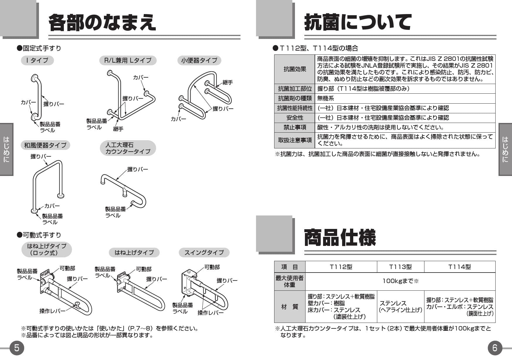 T114CL9R TOTO パブリック用手すり - 住宅設備