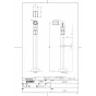 TOTO T6B1 商品図面 施工説明書 分解図 床給水（給水金具） 商品図面1