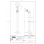 TOTO T6BR 商品図面 分解図 床給水（給水金具） 商品図面1