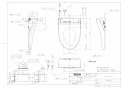 TOTO TCF5504AH#NW1 取扱説明書 商品図面 施工説明書 分解図 ウォシュレットPS1An 商品図面1