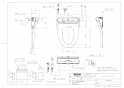 TOTO TCF5830AEYS#NW1 取扱説明書 商品図面 施工説明書 分解図 ウォシュレット アプリコットP AP2A 商品図面1