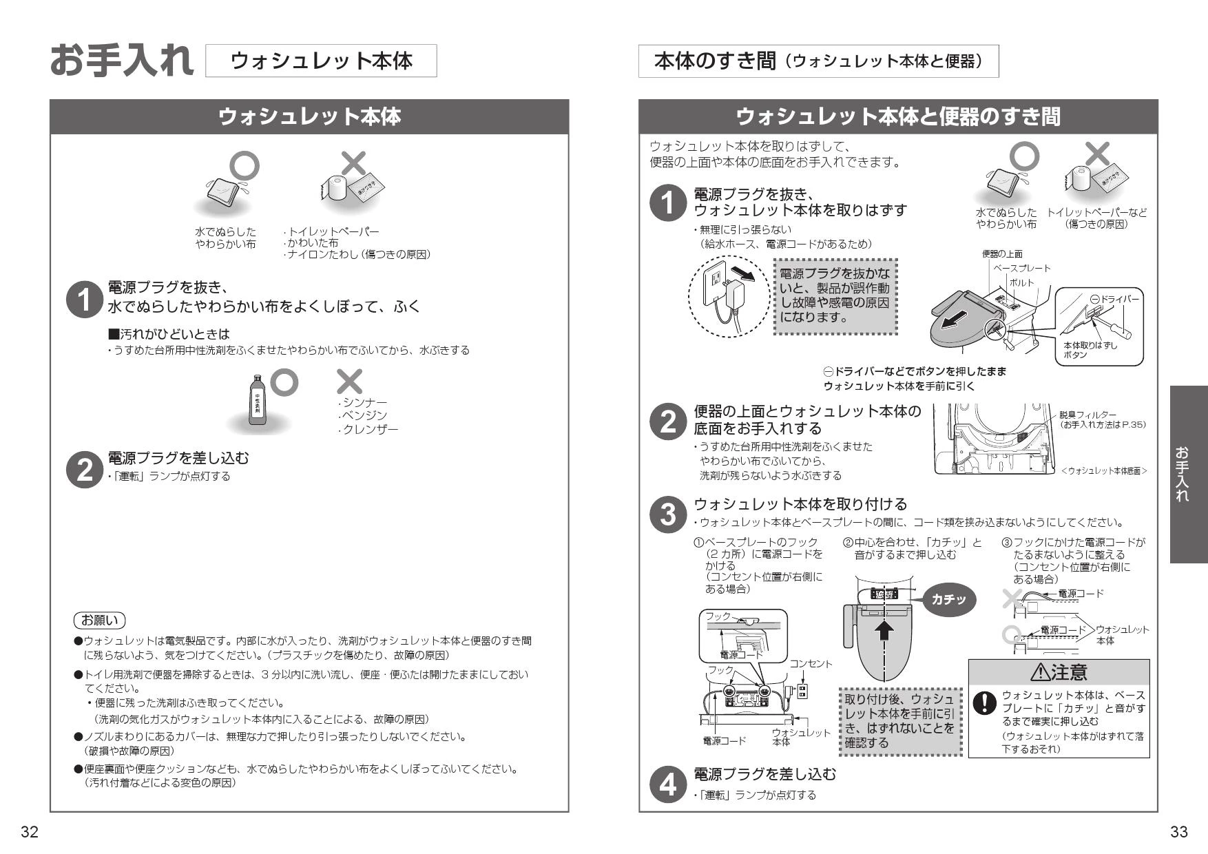 TOTO TCF589A#NW1 取扱説明書 施工説明書 分解図|TOTO ウォシュレットP(パブリック向け)の通販はプロストア ダイレクト