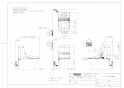 TOTO TCF974#NW1 商品図面 ウォシュレット一体形取替機能部 商品図面1