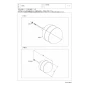 TOTO THYK1 商品図面 分解図 浮き玉部 分解図1