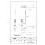 TOTO TLDP2201JA 取扱説明書 商品図面 分解図 洗面器用壁排水金具(32mm･Pトラップ･ワンプッシュ式) 商品図面1