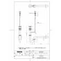 TOTO TLDP2206JA 取扱説明書 商品図面 分解図 洗面器用壁排水金具(32mm･Pトラップ･ワンプッシュ) 商品図面1