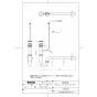 TOTO TLDP2208JA 取扱説明書 商品図面 分解図 洗面器用壁排水金具(32mm･Pトラップ･ワンプッシュ式) 商品図面1