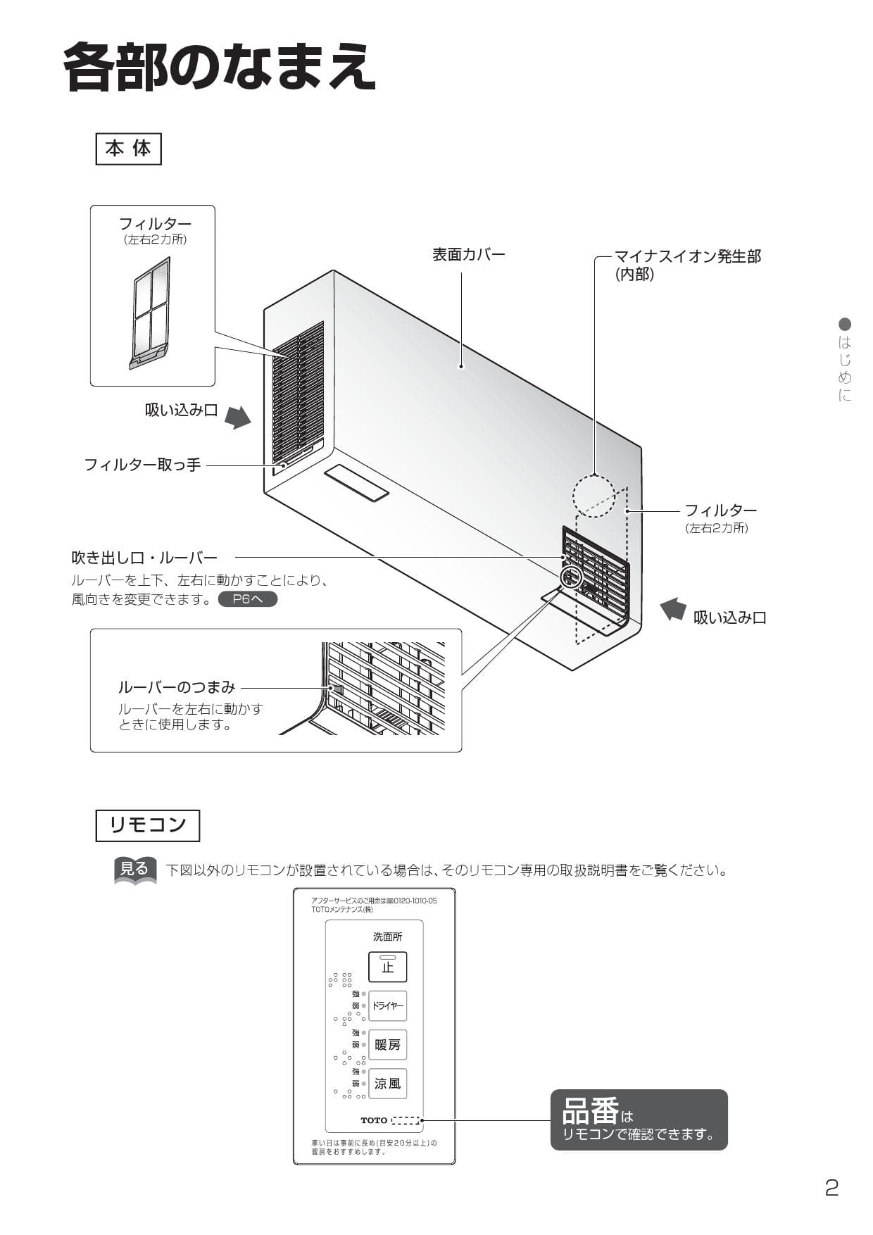 TOTO TYR1024BD洗面所暖房機 - ファンヒーター