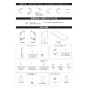 TOTO UGW101S トイレキャビネット取扱説明書 商品図面 施工説明書 背面ウォール収納キャビネット 施工説明書4